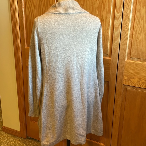 Cynthia Rowley Ruffled Cashmere Cardigan Waterfall Sweater - Picture 7 of 9